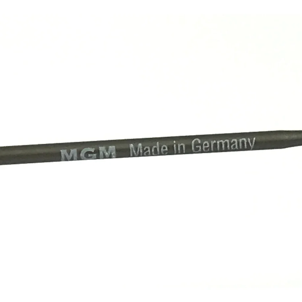 Vintage MGM Eyeglasses Frames G12 F17 Gunmetal Rimless Modern MCM 52-16-135